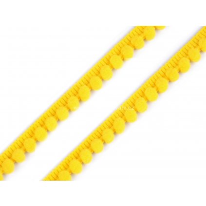 Bambulkový prýmek š. 11 mm žlutý