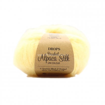 Drops Brushed Alpaca Silk UNI 30 žlutá