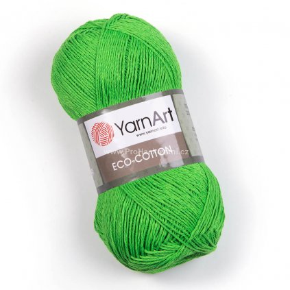 příze Eco Cotton 802 ostrá zelená