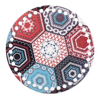 Dno s obrázkem kruh 20 cm patchwork