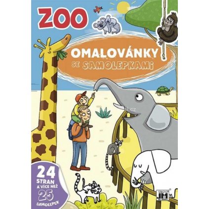 Omalovánky se samolepkami, ZOO