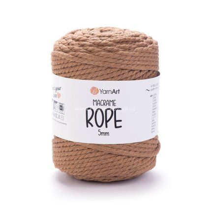Macrame Rope 5 mm 788 hnědá