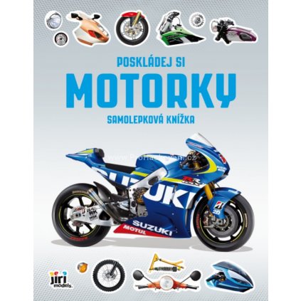 Samolepková knížka - Poskládej si - Motorky