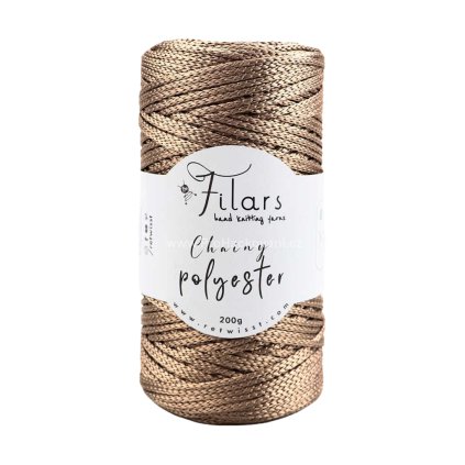 Chainy polyester 32012 zlatá měděná