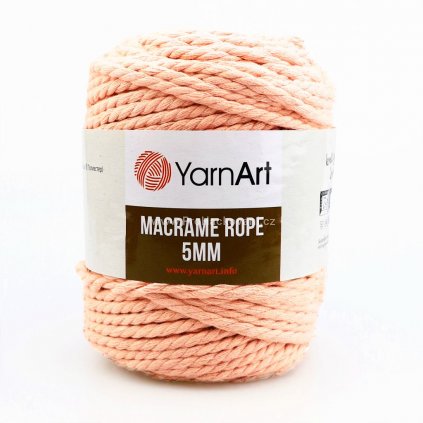 Macrame Rope 5 mm 767/2 lososová