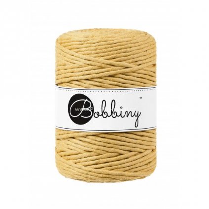 Bobbiny Macrame Cord XXL 5 mm medová (Honey)