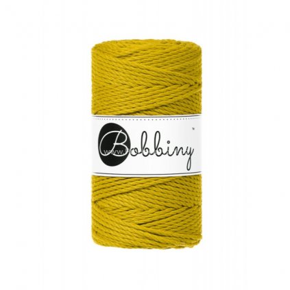 Bobbiny 3PLY Macrame Regular 3 mm Kari (Spicy Yellow)