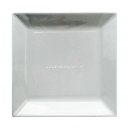 Papírový talíř čtvercový 22,5 cm šedý 20 ks