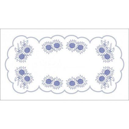 Vyšívání - ubrus 50x90 cm, slunečnice