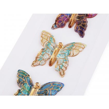 Samolepící motýli 3,4 x 3,9 cm, 7 ks