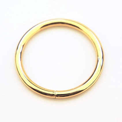 Kroužek 46 mm zlatý