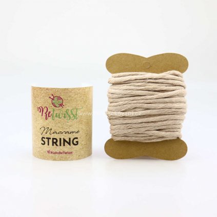 Macrame String 3 mm / 10 m, 08 béžová