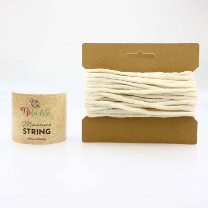 Macrame String 5 mm / 10 m, 07 slonová kost