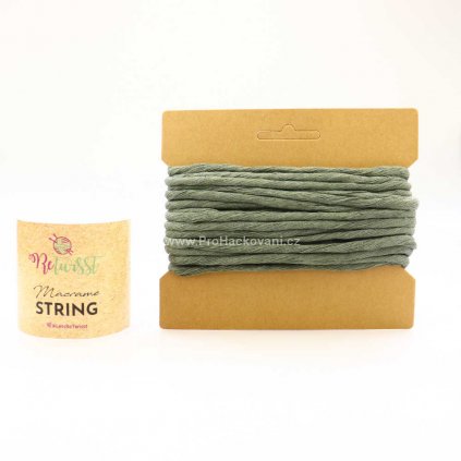 Macrame String 5 mm / 10 m, 16 khaki