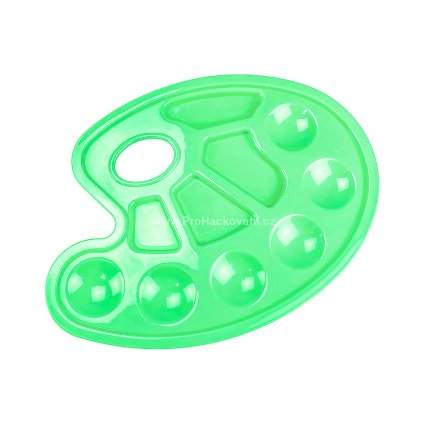 Paleta malířská zelená