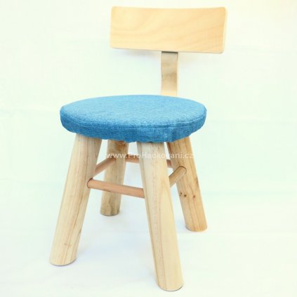 Dětská dřevěná polstrovaná stolička 27,2x49 cm