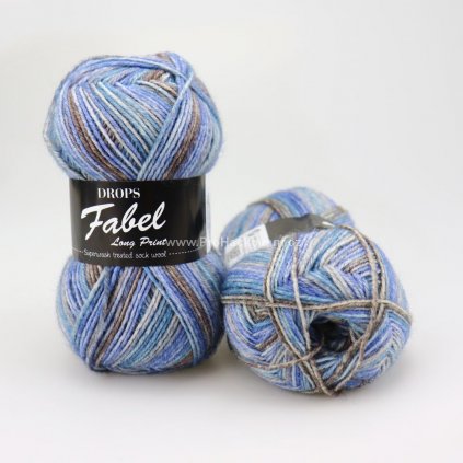 Drops Fabel long print 604 ocean