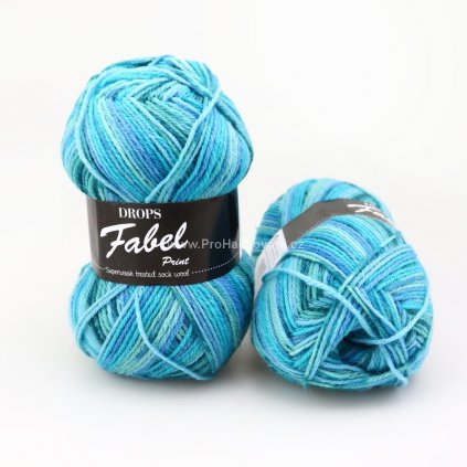 Drops Fabel print 340 laguna