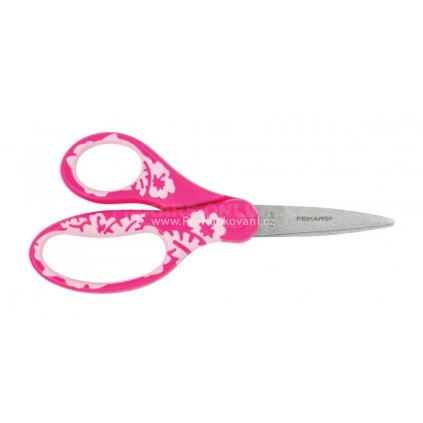 bacb2f891561a0671577cbf5f4cf4be5 1027421 kids universal scissors pink flower softgrip 15cm