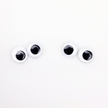 Samolepící pohyblivé oči 10 mm v. 25