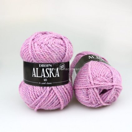Drops Alaska MIX 40 levandulová růžová