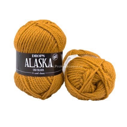 Drops Alaska UNI 58 hořčicová