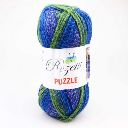 Puzzle 233-16 modrá, zelená, fialová
