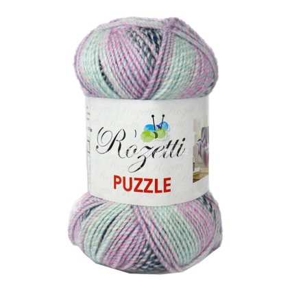 Puzzle 233-31 růžová, šedá, mintová