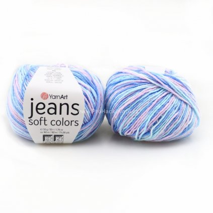 Jeans Soft Colors 6209 růžová, modrá