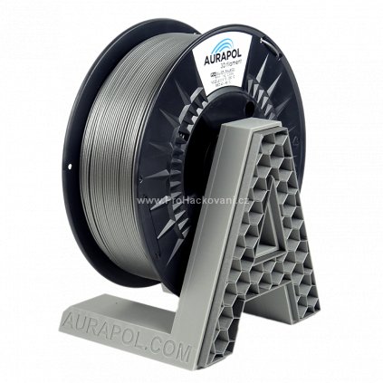 AURAPOL PLA 3D Filament Stříbrná 1 kg 1,75 mm