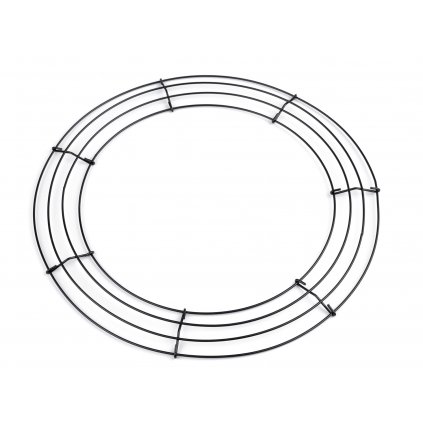 Drátěný základ na věnec 35 cm černý