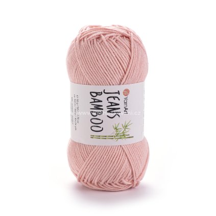 Jeans Bamboo 112 růžově lososová