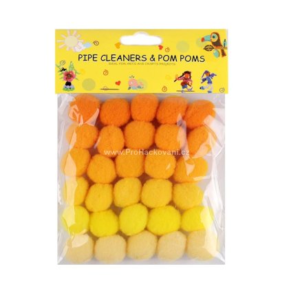 Bambulka mix barev Ø20 oranžovožlutá