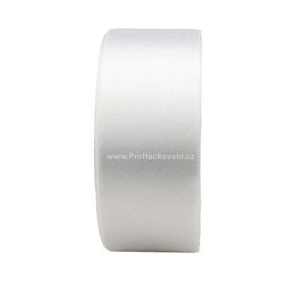 Atlasová stuha 40 mm 103100 bílá 20 m