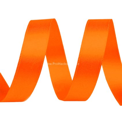 Atlasová stuha 15 mm oranžová 5 m