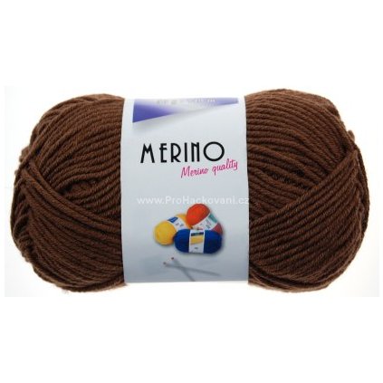 příze Merino 14735 hnědá