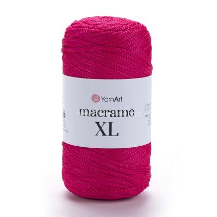 Macrame XL 163 jahodově červená