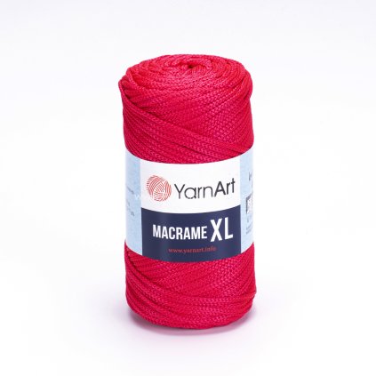 Macrame XL 163 jahodově červená