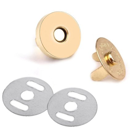 Magnetické zapínání kulaté 18 mm, zlaté