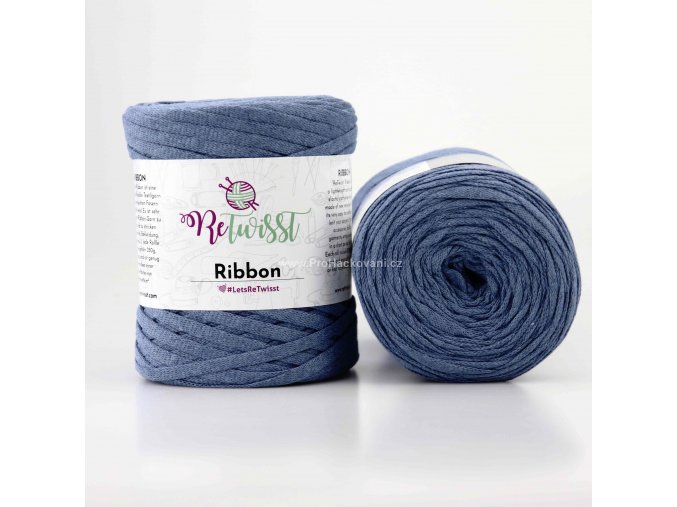Ribbon ReTwisst 5 modrá jeans