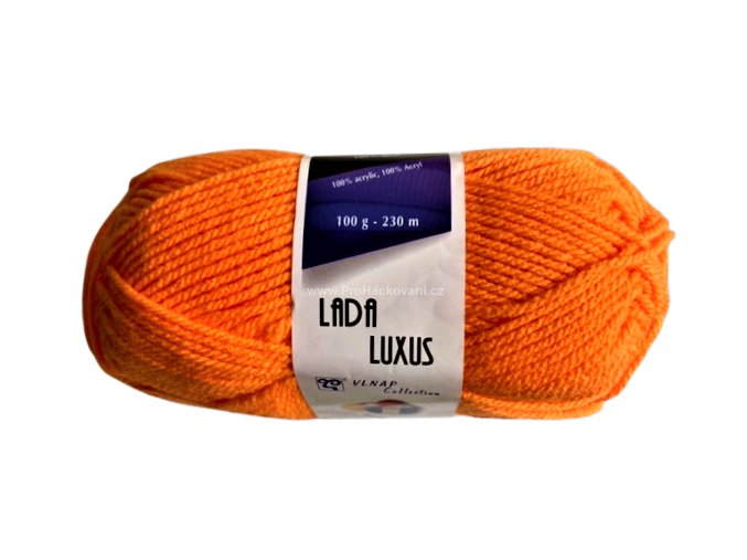 příze Lada Luxus 50011 neon oranžová