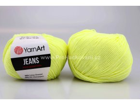 příze YarnArt Jeans 67 světle žlutá