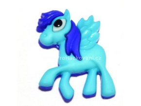 Knoflík exclusive Ponny modrý