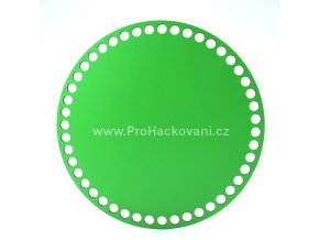 Dno na košík kruh Ø 25 cm zelený, jednostranný dekor