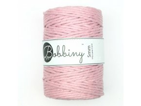 Bobbiny Macrame Cord XXL 5 mm pastelově růžová (Pastel Pink)