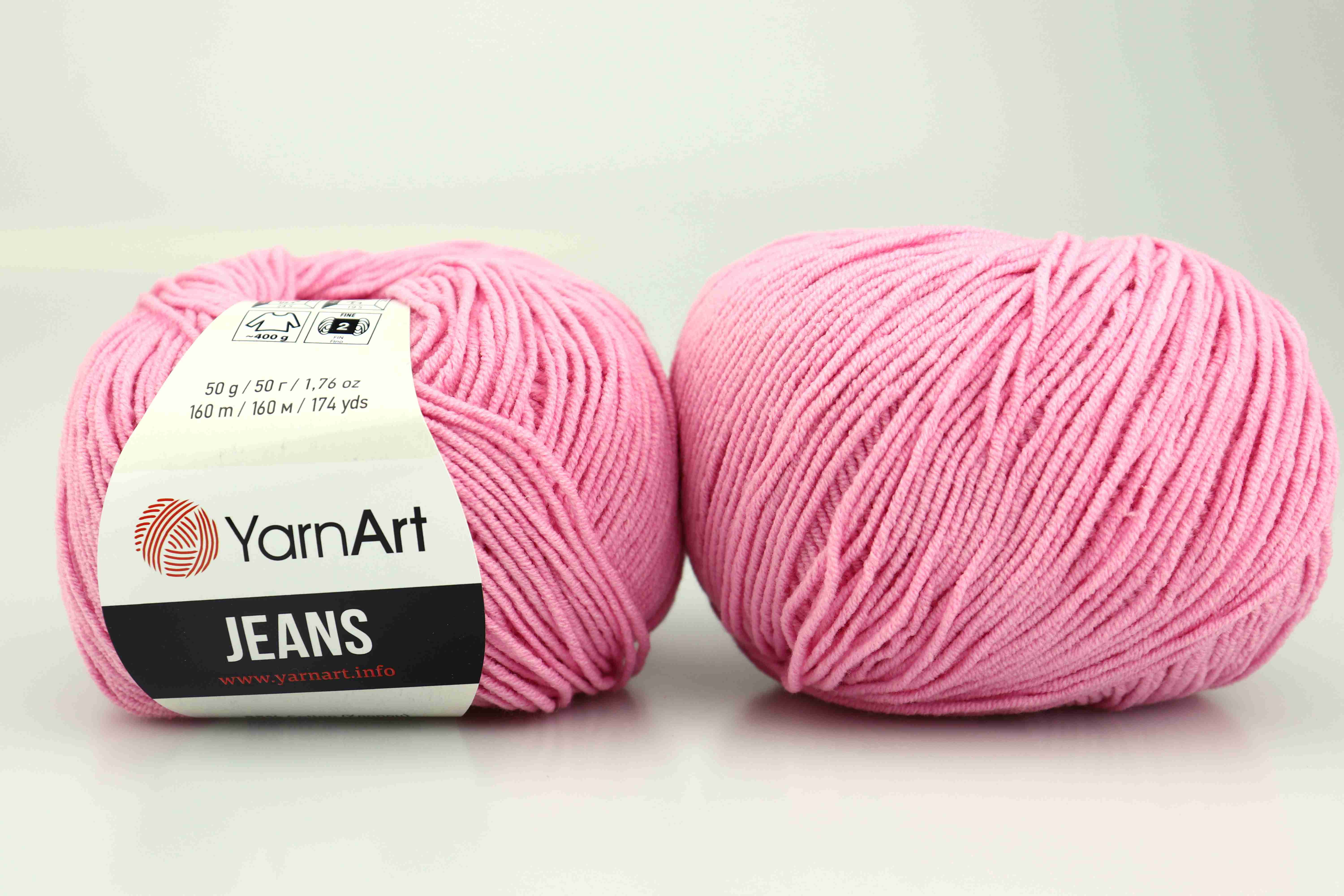 Yarn Art příze YarnArt Jeans 20 matná růžová