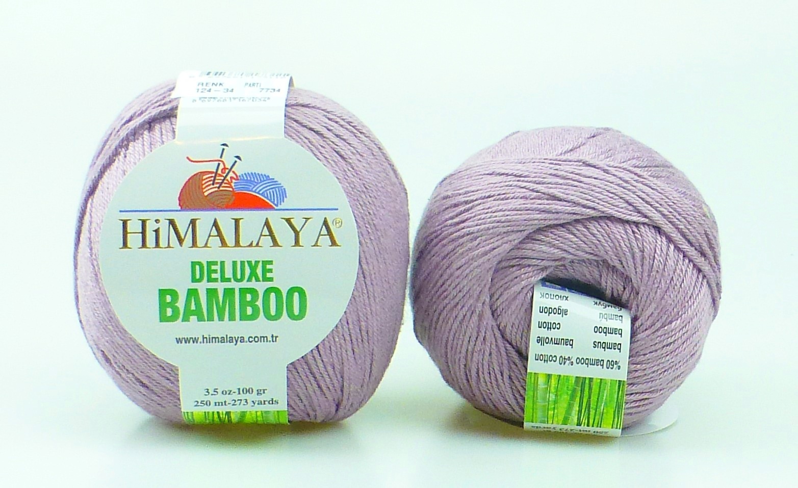 Himalaya příze DeLuxe Bamboo 124-34 světlá starofialová