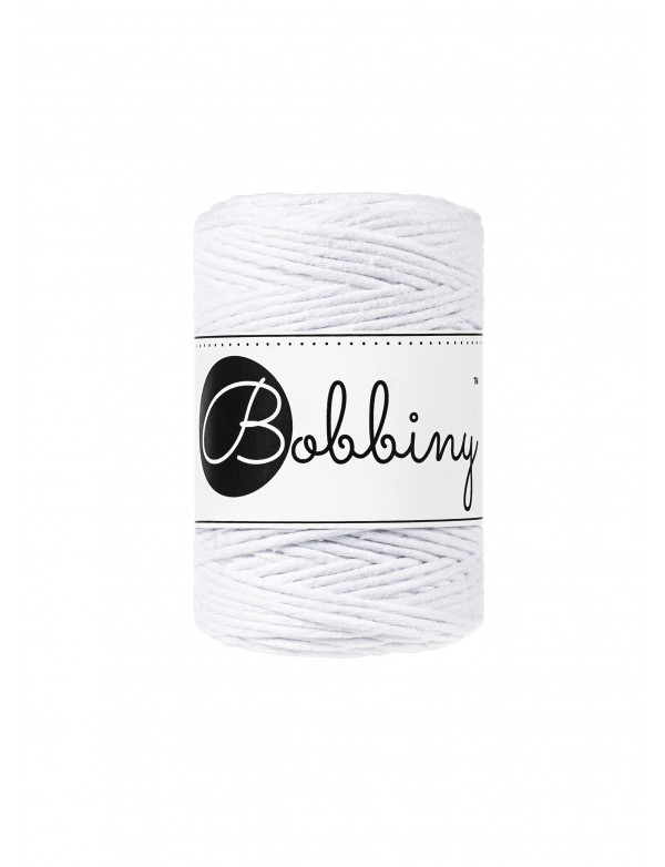 Bobbiny macrame Cord 1,5 mm Bílé (White)