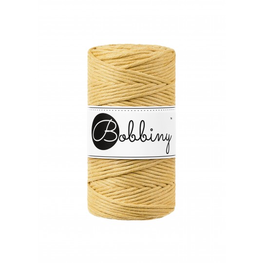 Bobbiny Macramé Cord 3 mm Medová (Honey)