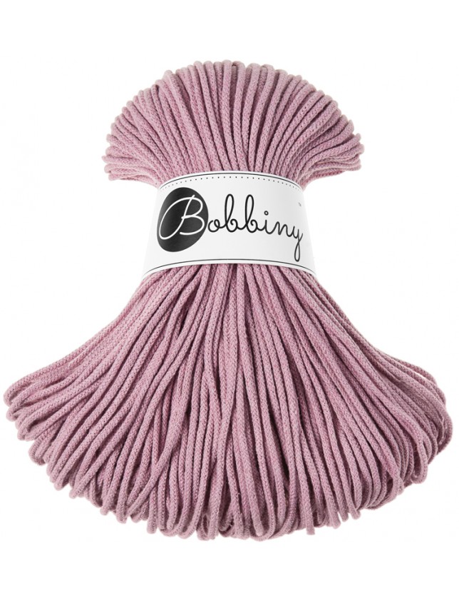 Bobbiny šňůry junior 3 mm starorůžové (Dusty pink)